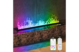 ‎MEXHOM Mexhom Wasserdampf-Kamin, APP-Fernbedienung intelligentes elektrisches Feuer, mehrere Flammenfarben elektrischer Kamin, 100cm