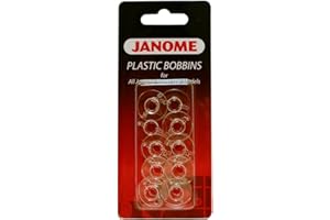 Janome 10 Kunststoff-Spulen (Teilenummer 200122717)