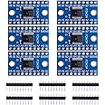 GeeekPi 6Pack TXS0108E 8 Channel Logic Level Converter Bi-Directional High Speed Full Duplex Shifter 3.3V 5V for Arduino Raspberry Pi