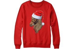 Purple Print House Girls Horse Christmas Sweatshirt Santa Equestrian Sweater Xmas Horse Riding Kids