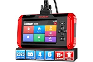 KINGBOLEN S500 Automatyczna walizka diagnostyczna, narzędzie diagnostyczne OBD II do silnika/ABS/SRS/4-systemowa skrzynia biegów z resetowaniem oleju/Wtrysk/EPB/SAS/ETS/ABS, AutoVIN