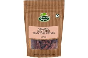 Organic Sun Dried Tomato Halves 500g by Hatton Hill Organic | A Burst of Tangy Flavour and Natural Nutrition