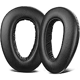 SOULWIT Protein Leder Ersatzpolster Ersatz Ohrpolster für Sennheiser PXC480, PXC550, PXC 550-II, MB660 UC, MB 660 MC, Polster