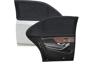 BILLYBATH Sonnenschutz Auto Kinder, 2 Stück Sonnenschutz Auto Sonnenschutz Reduzieren Sie Hitze Und Uv-Strahlen Im Auto für Die Meisten Autos Geeignet mit Selbstklebendem Streifen (XL)