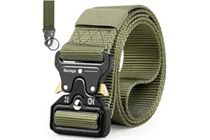 Bansga Cinturón Táctico de los Hombres Estilo Militar con Nosotros Cinturón de Nylon de Alta Resistencia Para el Entrenamiento de Caza Ejército Que se Ejecuta