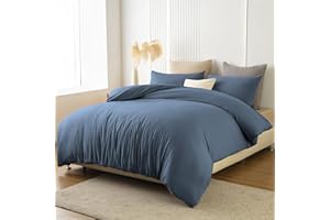 Soifox Pościel 180 x 200 cm, jasnoniebieska – z mikrofibry, nie wymaga prasowania i nie gniecie się, poszewka na kołdrę 180 x 200 cm, zestaw 2 poszewek na poduszkę 80 x 80 cm, pościel z zamkiem