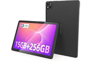DOOGEE T10 Pro Tablet dotykowy z piórem 10,1 cala, 15 GB RAM + 256 GB ROM, bateria 8580 mAh, Octa-Core Android 12 Tablet Dual 4G, WiFi 2,4/5G TÜV certyfikat 13 MP + 8 MP Kamery, Czarny