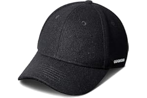 GADIEMKENSD Caps for Baseball Wool Fabric Structured Hat Autumn Winter Unisex