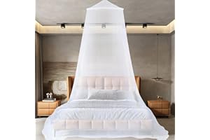 SUFANG Zanzariera letto zanzariera universale a cupola Zanzariera Per Letto Matrimonial zanzariera pieghevole poliestere di alta qualità inodore Protezione dalle Zanzare Facile per le camere da letto (A)