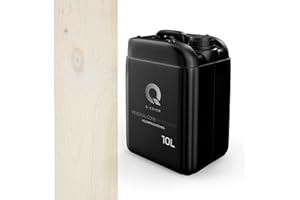 Q-COVER holzimprägnierung Weiß 10 L 2 in 1 holzschutz farbimprägnierung imprägniermittel holzschutzmittel imprägnierung abperleffekt alle holzarten holzgrundierung