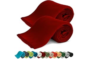 ‎KIGATEX KiGATEX Fleecedecken 2er-Pack 130x160 cm – Weiche Kuscheldecken aus Polar Fleece – Oeko-TEX® Zertifiziert & pflegeleicht – Für Sofa, Bett, Garten & Haustiere – Bordeaux