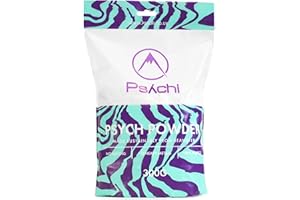 Psychi Psych Powder Climbing Chalk - Seawater Derived Grip Strengthener Gym Chalk for Gymnastics, Climbing, Pole Grip & Calisthenics Fitness - Fits Chalk Bag & Gym Bag - Resealable & Recyclable