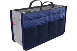 Ducomi Organizer Sac pour Femme avec Intérieur Spacieux - Organisateur pour Sac avec 13 Poches de Voyage - Pochette Extensible de Grande Taille à l'Intérieur, Double Poignée