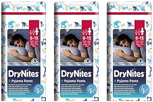 3 X Pannolini mutandina Huggies DryNites Jumbo Boy Pannolino Dry Nites 8-15