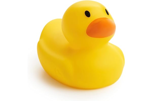 Munchkin White Hot Safety Rubber Bath Duck Toy, Pack of 1