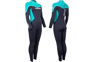 Two Bare Feet Women’s 4/3mm Supaflex Winter Wetsuit – Women’s Cold-Water Wetsuit for Paddleboarding & Surfing, Full-Suit, UK Watersports Brand