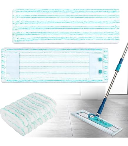 Lot De 3 Serpillères En Chenille BIOHY 50 Cm - Pour Surfaces Lisses, Lavable 60-90°C, Fabriqué En Allemagne - 4