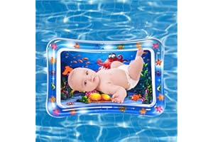 ZEHAN ZITONG Tappetino gonfiabile per bambini, tappetino per giochi d'acqua, tappetino gonfiabile per bambini, tappetino gonfiabile per bambini 70x50 CM, piccolo giocattolo per bambini da 3 a 24 mesi