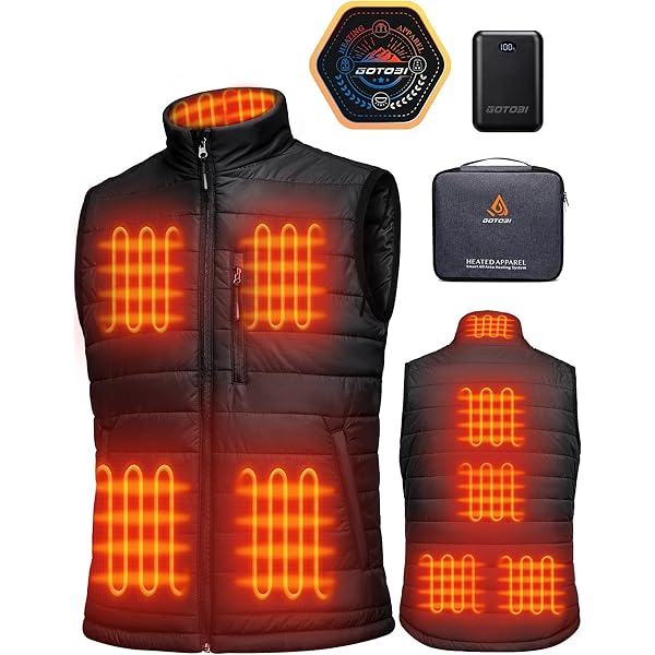 Gilet Chauffant Homme Avec Batterie De 16000mAh - Gilet Chauffant Avec