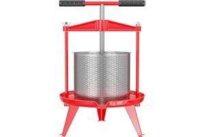 ‎WILTEC Wiltec Spindelpresse 14 L Obstpresse aus Edelstahl 66x58x47cm, einfach zu reinigen zum Herstellen von Apfelsaft Obstsaft Beerenpresse Weinpresse