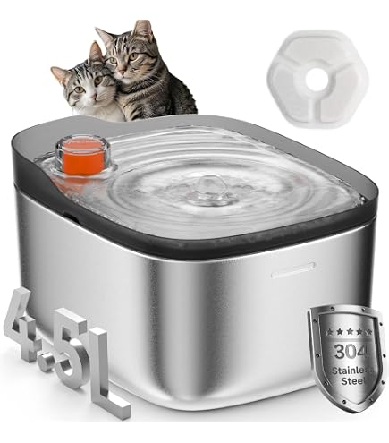 Katzenbrunnen Filter 12er-Set - Kompatibel Mit 3L Kristall-Edelstahl-Brunnen, Mit Aktivkohle & Vorfilterschwamm