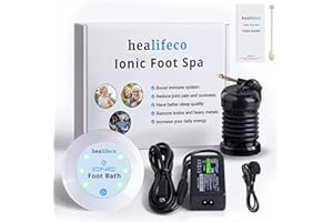 Healifeco Ionic Foot Spa – Detox Your Body from Toxins, Heavy Metals & Free Radicals – Activates 2,000 Foot Detox Nodes – Easy 30-Min Home Detox – 90,000+ Happy Users Trust It
