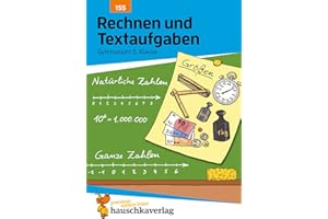 Rechnen und Textaufgaben - Gymnasium 5. Klasse, A5-Heft: Mathematik: Sachaufgaben mit Lösungen - lernen, üben, fördern (Forder- und Förderhefte, Band 155)