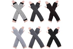 ODDERZZII 6 par rękawiczek bez palców damskie, zimowe, ocieplacze na ręce, damskie rękawiczki bez palców, ocieplacze na ręce, ocieplacze na ręce, ocieplacze na ręce, ocieplacze na ręce, 6 par