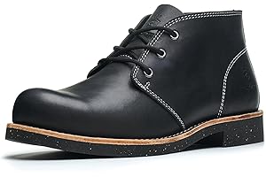 SL-Saint Handmade Classic Chukka Boots for Men Fashion Genuine Cowhide Comfortable Shoes 5 Inch Laced