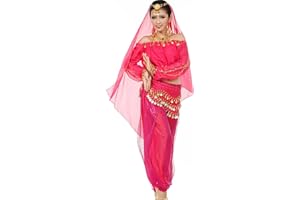 Astage Frauen Bauchtanz Anzug Kostüm Active Wear Longsleeve Top Hosen Taille-Gürtel-Sets