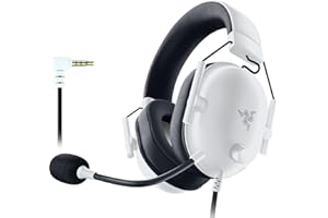 Razer BlackShark V2 X (PlayStation) - Kabelgebundenes E-Sports Headset für PlayStation 5 Konsole (250g, Nierenmikrofon, 50mm Treiber, Passive Geräuschunterdrückung, 3,5mm Klinke) Weiß