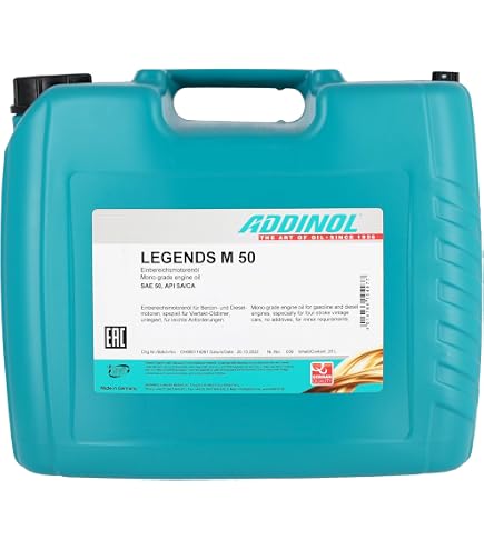ADDINOL M50 Oldtimer Motoröl – SAE 50, Mineralisch, 20 Liter Kanister
