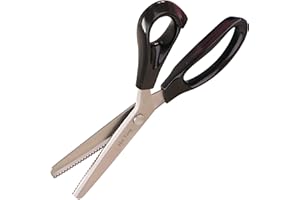 Hui Tong Forte e affilato Forbici zig zag per stoffa, Seghettate e ondulati Forbici Dentellate, 3/5/7mm per un totale di 6 specifiche(Seghettato 3mm)