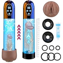 Sex Toy Penis Pump Masturbator- Penis Extender with 6 Sucking ...