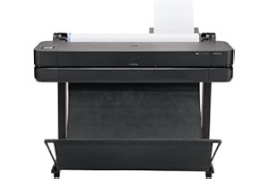 HP DesignJet T630 Stampante per Grandi Formati da 91 cm 5HB11D, Formati supportati da A4 ad A0, velocità 76 Pagine A1 all’Ora, Gigabit Ethernet, USB, Wi-Fi, Garanzia 1 Anno, Edizione 2025, Nero