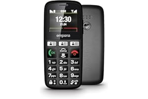emporia E30 Seniorenhandy, 30 Jahre Emporia Edition, Tastenhandy ohne Vertrag, Mobiltelefon mit Notruftaste, Extra gro? e Tasten, Ideal f??r Senioren, Leichte Bedienung, Schwarz