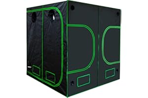 Kingpower 200 x 200 x 200cm Hidroponía Grow Tent Caja de Cultivo Interior Invernadero Tienda de Cultivo Gabinete de cría