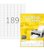 TopStick 8776 Universele Etiketten A4 (99,1 x 93,1 mm, 100 velle, papier, mat) zelfklevend, bedrukbaar, permanente klevende adreslabels, 600 displaylabels voor printer, wit