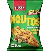 Z&uuml;ber Noutos Kajun Baharatlı Fırınlanmış Nohut Cipsi 55g x 15 Adet
