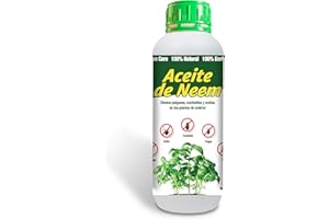 WABISABI DREAMS Aceite de Neem, Elimina Insectos y Hongos en tus Plantas, 1 Litro, Máxima Eficacia y Concentración, Residuo Cero, 100% Natural