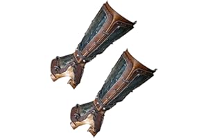 Abonda Medieval Vambrace Arm Cuff, Adjustable Gauntlet Wristband, Viking Bracers Arm Guard for Men Women, Archery Bracers, Cosplay Accessories