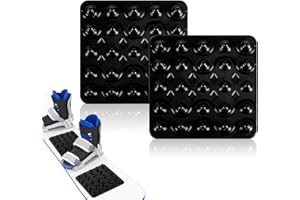 PEUTIER 2pcs Snowboard Stomp Pads, Snowboarding Grip Pad Antiskid Mat Self Adhesive Spike Stomp Pad Extra Grip Padded for Winter Snow Ski Accessories