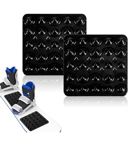 lasuroa 10pcs Stomp Pad Snowboard Pentagram, Coussinets Antidérapants pour Snowboard Argentés Accessoires de Ski d'hiver pour Offrir Une Adhérence Supplémentaire
