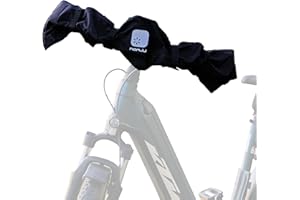 honju Bike Housse de protection pour guidon, protection de transport pour vélos et vélos électriques (étanche, facile à installer, parfaite pour le transport sur les barres arrière ou de toit)