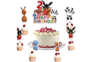PYTRARTY Bunny cake decoration，7 pezzi cake topper Bunny，decorazioni torta Bunny，addobbi compleanno Bunny