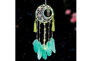 CBEI Traumfänger, handgefertigte LED-Traumfänger für Schlafzimmer, Wandbehang, Dekoration, Ornamente, Basteln für Kinder, Familie, Liebhaber, Freunde, Segensgeschenk