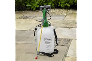 GARDAWN 5L Pressure Sprayer with Lance – Hand held Garden Spray Insecticide Weed Killer Pump Action Garden – Portable Manual Hand Pump Washer