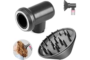 DIANSUNG Diffusor and Adapter Aufsätze für Dyson Airwrap Styler HS01 HS03 HS05, Verwandeln Sie es in einen Haartrockner Ersatzteile, Diffusor Föhn Aufsatz