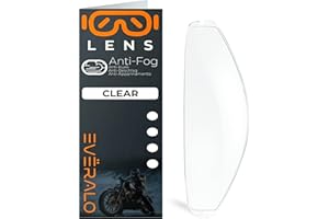 Everalo Lentille Anti-buée Compatible avec Visiere Shark VZ400 - Dskwal 3 - Ridill 2 - Skwal i3 - Skwal Cup – Insert Film Antifog Spécifique pour Système DKS458 (Lentille)