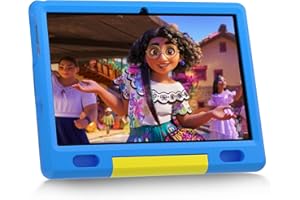 LVILLE Kids Tablet 10 Zoll, Android 12 Tablet Kinder, HD Display, Quad-Core, 2GB+32GB, 5000 mAh, vorinstalliertes Kidoz, Kindersicherungs-Tablet für Kinder, kindersichere Hülle (Blau)